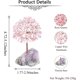 thumbnail image 3 of Feng Shui Árbol del dinero Árbol de piedras preciosas Decoración con base de fluorita Envoltura de alambre Piedras caídas Árbol de la vida Árbol de la suerte Decoración Sala de estar Mesa Oficina (ros Afortunado Sencillez, 3 of 5