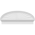 thumbnail image 3 of Ekena Millwork 40"W x 16-7/8"H x 2-3/4"P Elliptical Sunburst Architectural Grade PVC Combination Pediment, 3 of 7