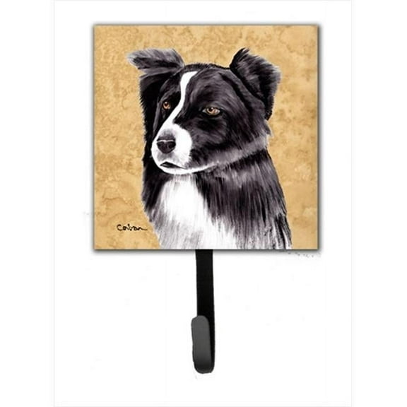 Border Collie Leash Holder Or Key Hook