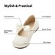thumbnail image 2 of Zapatos de Vestir para Niña DREAM PAIRS SOPHIA-22 Flats Marfil con Moño Talla 3, 2 of 6