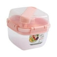 thumbnail image 2 of jifeng Fruit Bowl 1300ml Kitchen Tableware Multipurpose with Spoon Meal Prep Bowls for Pink, 2 of 9