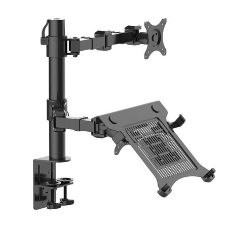FLEXIMOUNTS D1DL 2-in-1 Full Motion Dual Arm Desk Monitor Laptop Mount Stand Fits 10 FLEXIMOUNTS D1DL 2-in-1 Full Motion Dual Arm Desk Monitor Laptop Mount Stand Fits 10