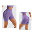 thumbnail image 5 of Endives Womens Yoga Short High Waist Elastic Gym Fitness Yoga Wear Scrunch Butt Lift Biker Shorts Running Cycling Light Violet, 5 of 5