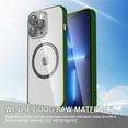 thumbnail image 2 of SaniMore for iPhone 14 Pro 6.1" 2022 Transparent Magnetic Case, Rugged Clear PC Back & TPU Bumpers Case with Wireless Charging for iPhone 14 Pro Shockproof Protective Cover, Darkgreen, 2 of 9
