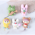 thumbnail image 4 of Dibujos animados Little Flatback Resina Accesorios de decoración Relleno de barro de cristal Cute Girl Charm Adornos DIY Hair Clip Phone Case Ornament Scrapbook Crafts, Rabbit Girl 10pcs oso de fresa Juguete, 4 of 5
