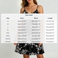 thumbnail image 3 of Women's Spaghetti Strap Summer Floral Vacation Dress, Boho V Neck Sleeveless Swing Wedding Guest Beach Dresses, 3 of 7