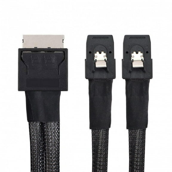 FVH OCuLink PCIe PCI-Express SFF-8611 8x 8-Lane to Dual SFF-8087 4x SSD Data Active Cable 50cm