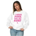 thumbnail image 4 of Wear Pink For My boob Breast Cancer Women Plus Size Crewneck Sweatshirt Brisco Brands 5X, 4 of 5