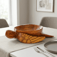 thumbnail image 4 of Wooden Handmade Turtle Serving Fruit Decorative Bowl Centerpiece Hand Carved Art Home Decor Decoration Artwork Handcrafted Gift Storage Accent Wood, 4 of 9
