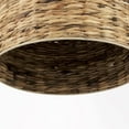 thumbnail image 3 of HomeRoots 392845 27 x 16 x 16 in. Brown Wicker Hanging Pendant Light, 3 of 9