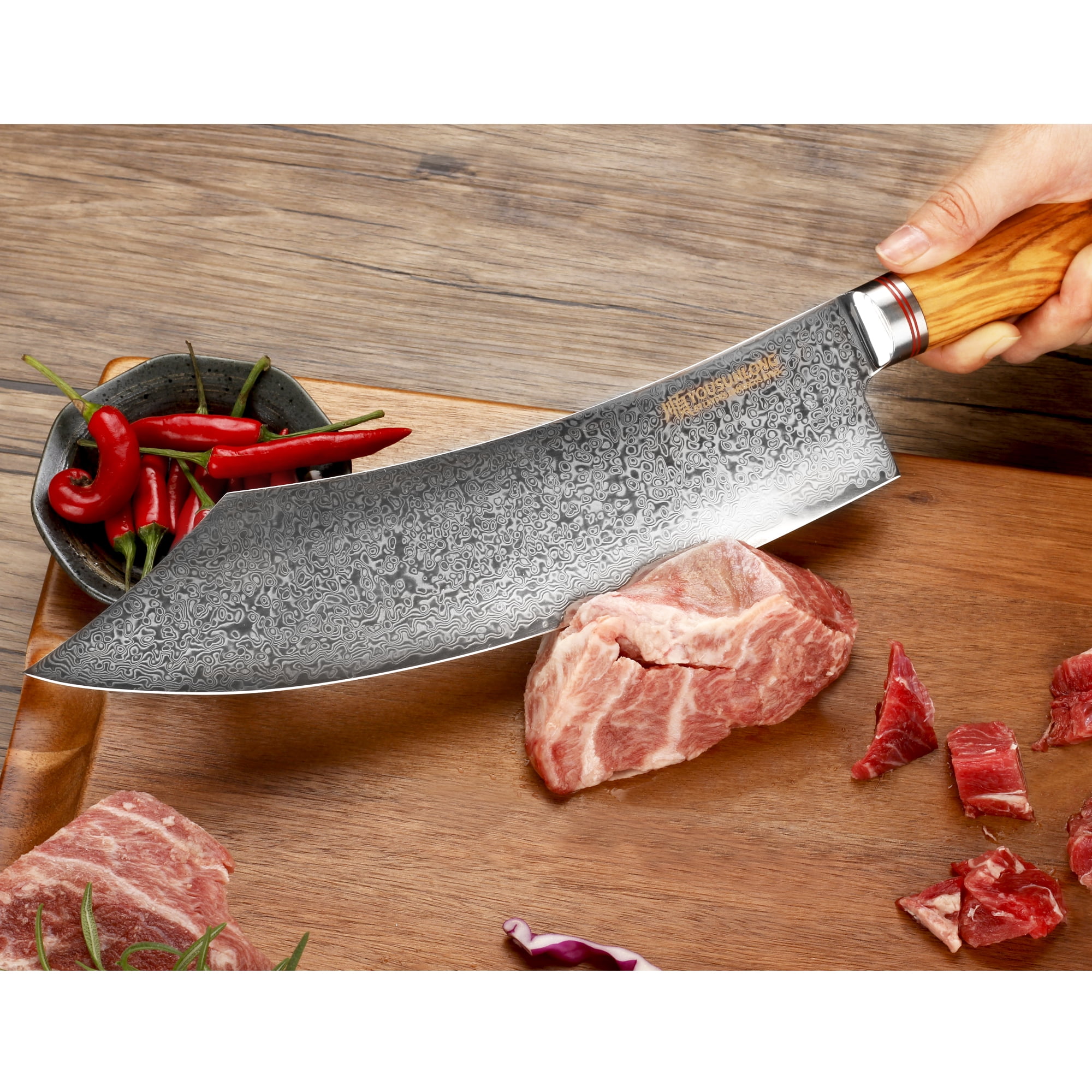 YOUSUNLONG Buther knife 10 Inch - Japanese Damascus Steel kitchen knives