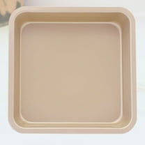 Melantax Pieces 9 Inch Square Oven Toaster Bread Box Carbon Steel Cake Baking Non-stick Bread Baking Household Baking Utensils for Home Kitchen (Gold)