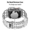 thumbnail image 5 of Silicone Band Strap with Bumper Case for Apple Watch Series 9 & Series 8/7 [45mm], IC ICLOVER Crystal TPU Sport Replacement Watch Band Protect Cover, Clear, 5 of 8