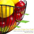 thumbnail image 2 of Fruit and Vegetable Storage Basket Metal Fruit Basket, Wire Fruit Basket, Fruit Bowl, with Wavy Design, for Kitchen-Decorative Countertop Core, 2 of 7