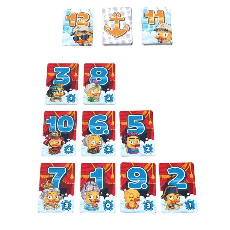 Captain Games Duck & Cover – Strategisches Kartenspiel Für 2-7 Spieler Ab 8 Jahren, 20 Min., Deutsch, Mit 84 Entenkarten