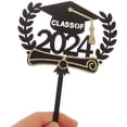 thumbnail image 3 of TEHAUX  5 Pcs Graduation Cake Decors Cupcake Topper Congrats Toppers, 3 of 8