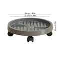 thumbnail image 3 of Plant Caddy with Wheels 12 Inch - Plant Caddy on Wheels Heavy Duty,Movable Flower Pot Tray,Plant Tray with Wheels Planter Caddies Indoor/Outdoor （Gray）, 3 of 6