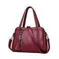 thumbnail image 1 of Bolso de hombro tipo hobo para mujer con correa para el hombro, bolso de hombro, bolso de mano hecho de PU, desechable, 1 of 7