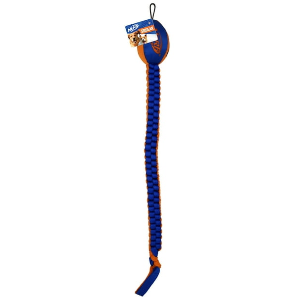 Juguete para perros Nerf Dog Vortex con cabeza de fútbol americano Squeaker
