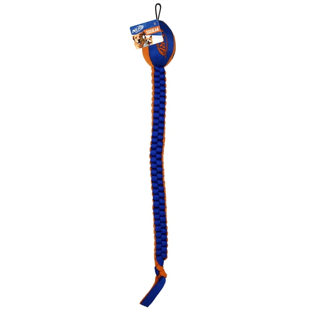 Juguete para perros Nerf Dog Vortex con cabeza de fútbol americano Squeaker