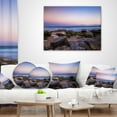 thumbnail image 4 of Designart Maroubra Beach at Sunset Panorama - Modern Seashore Throw Pillow - 12x20, 4 of 5