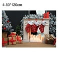thumbnail image 2 of Flmtop Fond de Noël Rectangle Tissu Sans Rides Santa Claus Fond d'Écran Partie Décor, 2 of 8