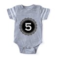 thumbnail image 1 of CafePress - Monogram Medallion 5 - Cute Infant Baby Football Bodysuit, 1 of 1