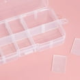 thumbnail image 7 of YUEVE Mini Clear Storage Containers With 10 Grid Dividers Craft Tackle Boxes Organizer For Beads Buttons DIY Jewelry Stationery Organizer Shelf Kids Craft Organizers And Storage, 7 of 7
