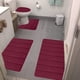 thumbnail image 4 of Juego de 4 alfombrillas de baño de espuma (40 x 50 cm, 40 x 60 cm, 38 x 42 cm y 38 x 49 cm), ultrasuaves y muy absorbentes, antideslizantes, lavables a máquina para un secado rápido, para, 4 of 8