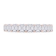 thumbnail image 3 of Asscher Cut White Cubic Zirconia Eternity Band For Women In 14K Rose Gold Plated 925 Sterling Silver (Color: White, Clarity: VVS1-VVS2) -6.5, 3 of 8