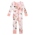 thumbnail image 1 of Pijama convertible para bebés Posh Peanut vintage rosa de 12 a 18 m, 1 of 7
