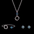 thumbnail image 2 of 1 Juego De Aretes Collar De Pendiente De Aleación De Zinc Sunnimix pulseras, 2 of 8