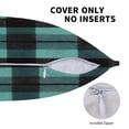 thumbnail image 5 of Multi-Size Linen Sofa Pillow Cover Invisible Zipper Open And Close Strong Use For Sofa Chair Garden Sofa Car Paleturquoise Buffalo Plaid Check Tartan Scotland_4 16"X16", 5 of 8
