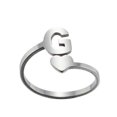 thumbnail image 4 of Fashion 26 English Letter Opening Rings Stainless Steel Girls Love Retro Jewelry, 4 of 9