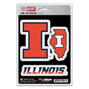 Pro Mark DST3U023 Illinois Decal - Pack of 3