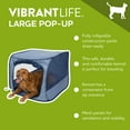 thumbnail image 6 of (2 pack) Vibrant Life Soft-Sided Pop Open Dog Kennel, Blue, Large, 6 of 16