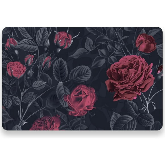 shiyou-50 Pack Paper Place Mats, Rose Design Disposable Paper Placemat for Kitchen, Dining, Spring DecorationParty - 11 x 17 Inches