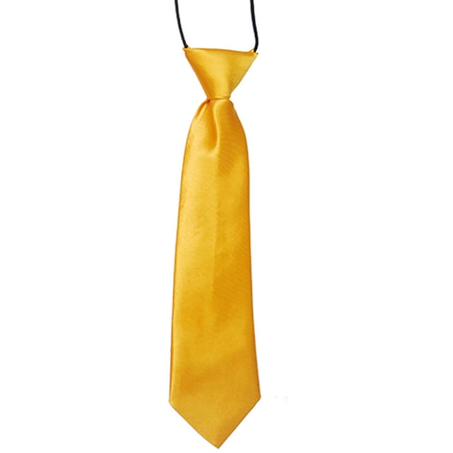 Trayknick Necktie Breathable Elastic Solid Color Boy Stain Necktie for Wedding