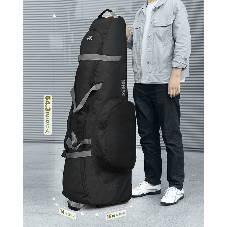 OutdoorMaster Golf Travel Bag with Wheels Waterproof 900D