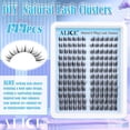 thumbnail image 3 of Natural Lash Clusters DIY Lash Extensions Wispy Eyelash Clusters Anime Cat Eye Cluster Eyelash Extensions10-16mm Individual Lashes 144pcs, 3 of 7