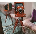 thumbnail image 2 of New Antique Vintage Look Film Camera Wooden Tripod Collectible Studio Gift Item Brown Color (22 Inches), 2 of 9