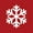 Red/White Design03, variant on Mi Alma Chrismas Tree Snowflake Red White Tile Stickers - Removable Vinyl 4x4, 24 pcs