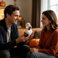 thumbnail image 6 of Cute Ghost Pumpkin Skull Glow Lamp Halloween Ornament – Handcrafted Resin Tabletop Light – Festive Vintage Halloween Decor for Fireplace Counter Halloween Party Decorations, 6 of 6
