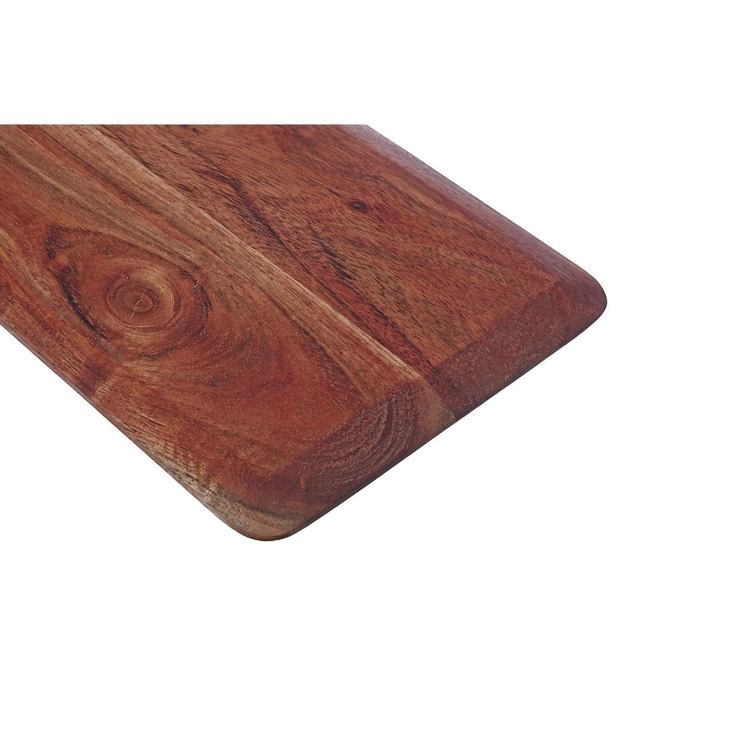 IH Casa Decor Acacia Wood Beveled Serving Board With Handle