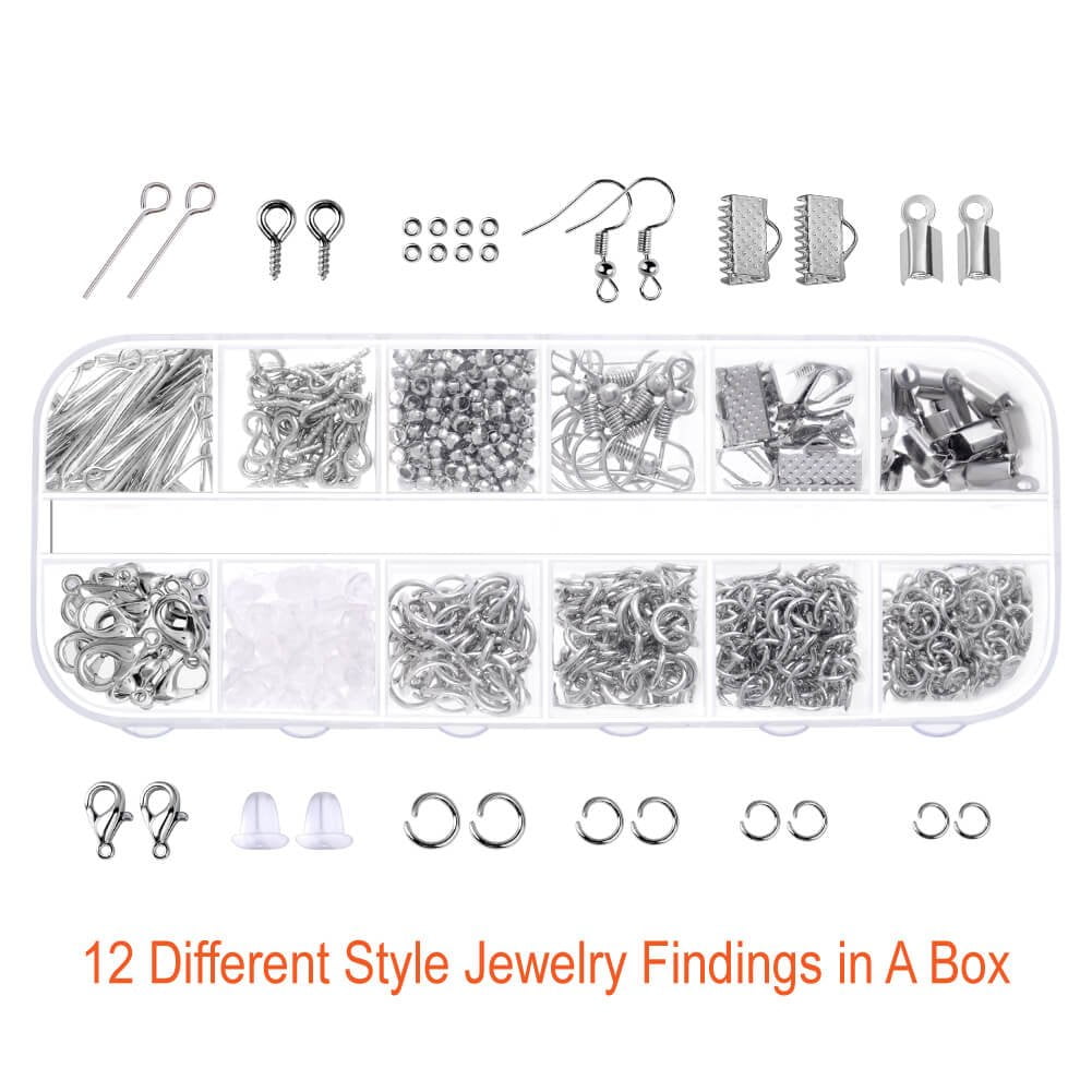 Jewelry Making Supplies Kit with Tools, Wires, Findings for Jewelry Repair and Beading