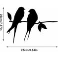 thumbnail image 2 of Decoración de pájaros de metal – Decoración de pared de hierro forjado con colibrí negro | Silueta de estatuas de pájaros Ha-nging para patio al aire libre, césped, jardín, hogar, 2 of 5