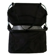 Hilason Steel Portable Folding Horse Feeder Adjustable Black