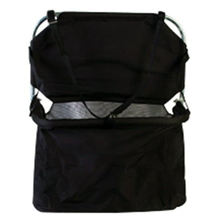 Hilason Steel Portable Folding Horse Feeder Adjustable Black