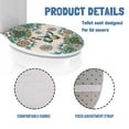 thumbnail image 5 of SEANATIVE Boho Mandala Toilet Cover Butterfly Soft Plush Seat Covers Fits Most Toilet Lids Toilet Lid Cover Comfortable Bathroom Toilet Lid Cover Seat,17*13 Inches, 5 of 6