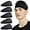 black5, variant on Sports Headbands for Men (5 Pack),Moisture Wicking Workout Headband, Sweatband Headbands for Running,Cycling,Football,Yoga,Hairband for Women and Men